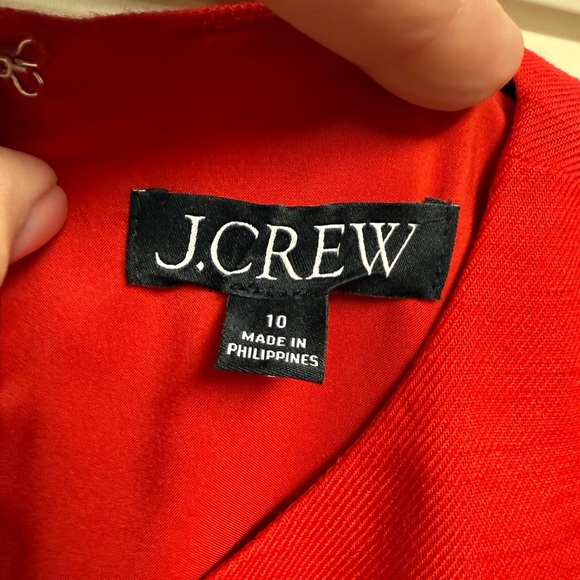 J Crew Red Sleeveless Dress Like New Sz 10 - Picture 6 of 6